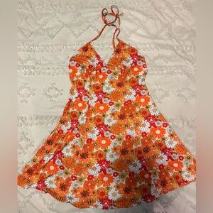 Cider Groovy Halter Dress